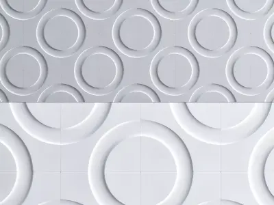 3D Panel - Mono low poly 3d model Low-poly 3D model