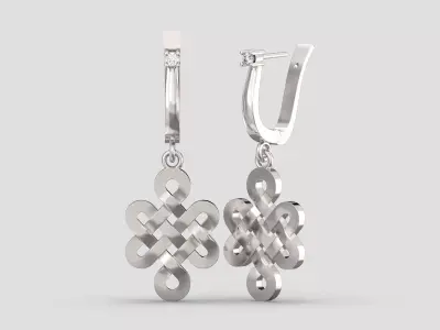 ER 153 Earring in ornament 3D print model
