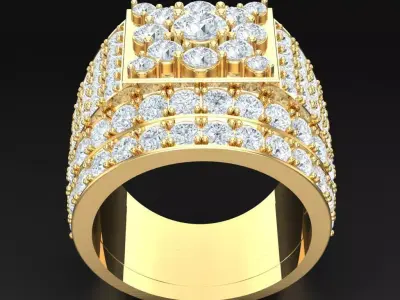 Luxury Men Rings Designs 5MR090 3D print model