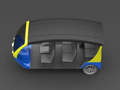 tuk tuk electric 3D model