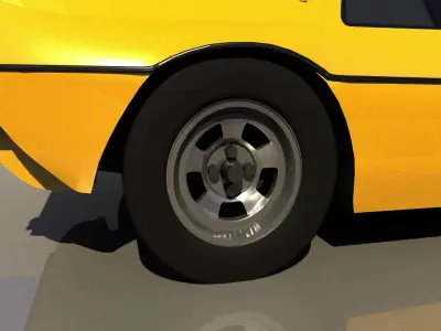 Lotus Espirit S1 1976 Low-poly 3D model