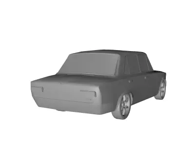 Lada Car 60s 3D model