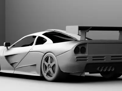 McLaren F1 GTR 3D model