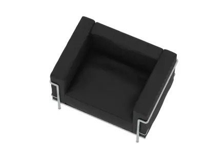 Le Corbusier LC3 chair Free low-poly 3D model