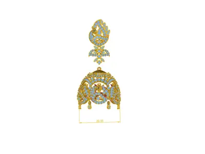 Traditional Jhumka 3D model