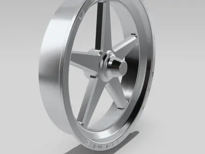 Drag Wheel COMBO Front Weld Aluma Star 17inch spindle 3D print model
