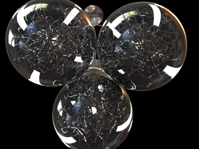 ideal lux luce max chandelier 3D model