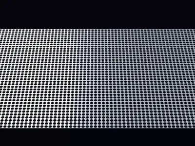 Perforated panel with 54 percent opening 25O54 3D model