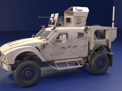 Oshkosh M-Atv Military Vehicle 3D model Low-poly 3D model