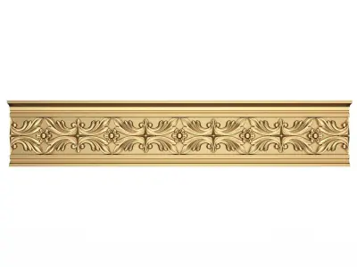 Cornice Decoration Molding 048 Low-poly 3D model