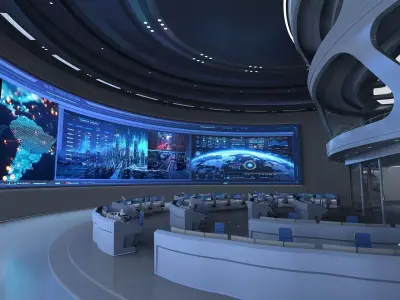 monitoring Center Command Center model 3D model