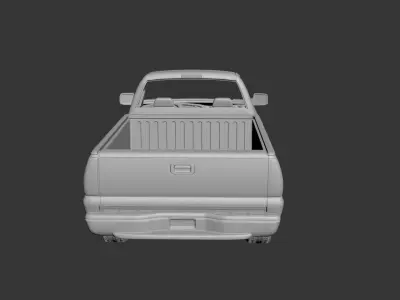 GMC Sierra Regular Cab 2003  3D print model