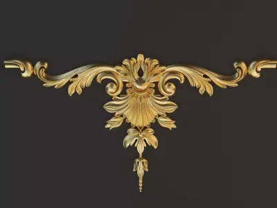 Decor vertical Low-poly 3D model