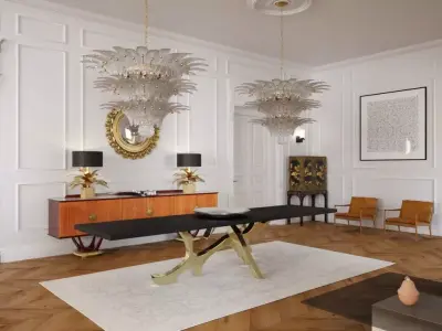 Furniture set scene  3D model