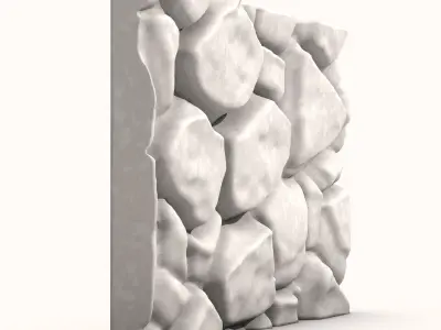 Primitive Rock Wall Terrain Asset 3D model
