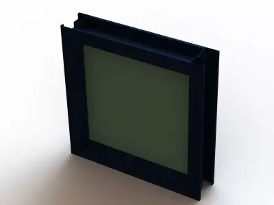 Aluminium Glass Fixed Window 3D model
