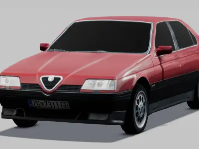 Car 3D Model Low-poly 3D model