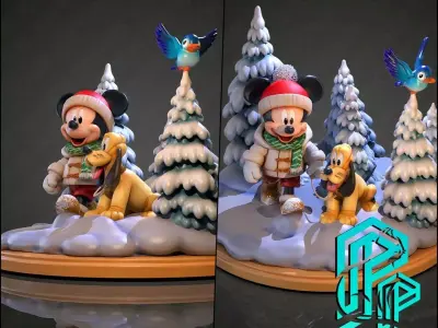 Christmas base 5 3D print model