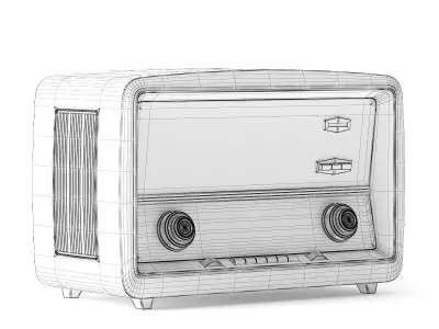 Antique Radio 3D model