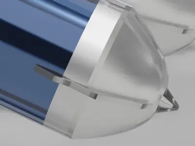 Solar Heater Low-poly 3D model