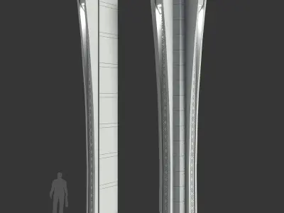Arc series - Column A 3D model