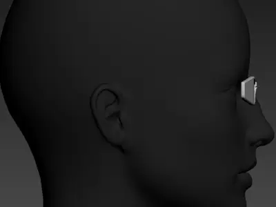 HighPoly Set of two Monocle for right and left eye 3D model