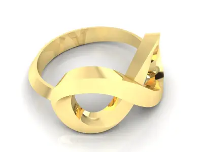 Ring M49 The luxury female ring wedding 3D print model