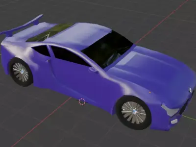 bmw m4 purple mat finished  3D model