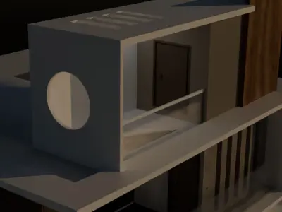 Dream House Low-poly 3D model