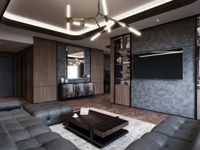 President Suite Hotel Blender - Fbx - Obj 3D model