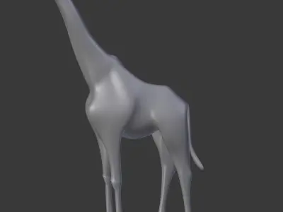 Low Poly Giraffe Low-poly 3D model