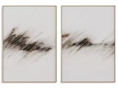 Abstract Painting Frame set 3D model 105