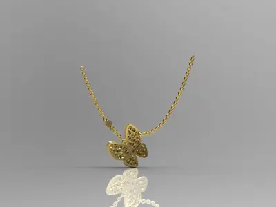 Pendant  butterfly N - 215 3D print model