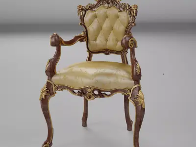 Armchair BOLLY  Diningroom Collection render ready vray  3D model
