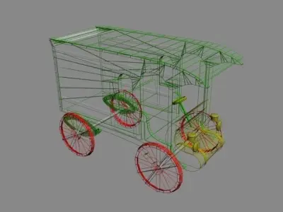 Toy Truck Low-poly 3D model