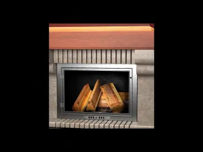 fireplace 3D model