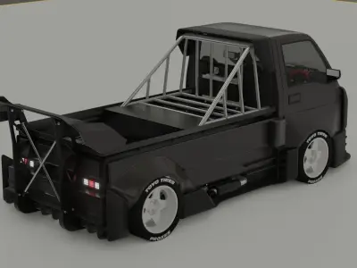 Suzuki Carry V10 Widebody Kit 3D model