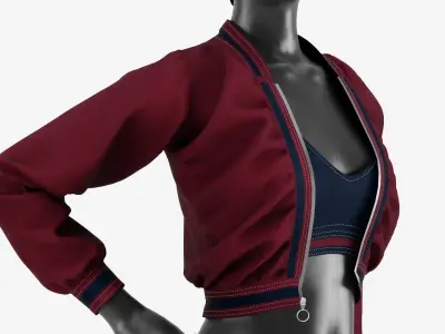 Sport Sweatshirt And Hoodie For Women 3D model