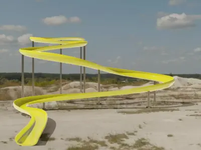 Water Slide  Low-poly 3D model purchase