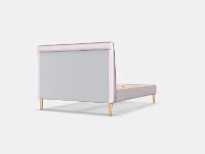IDANAS Upholstered bed frame 2 Low-poly 3D model