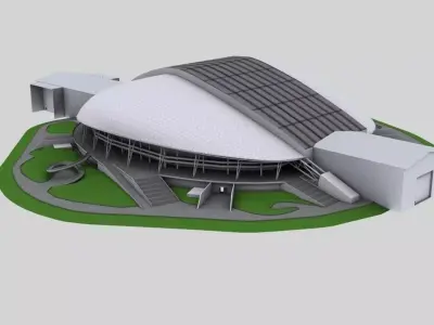 Stadium Fisht Low-poly 3D model