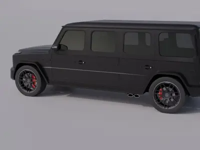 Mercedes-Bena G63 Guard Low-poly 3D model