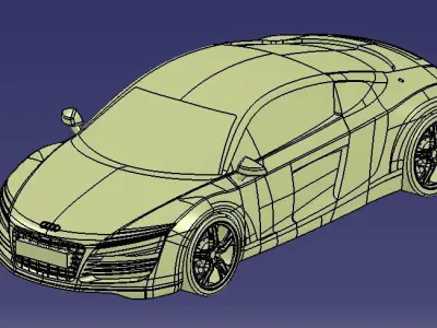 Audi R8 Free 3D model