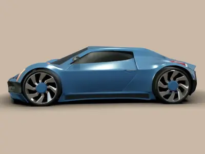 Conceptor x sports concept car 3D model