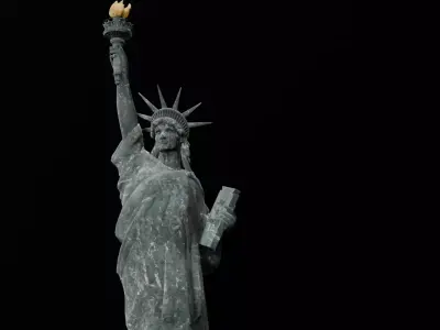 Statue of liberty 3D Model  Low-poly 3D model
