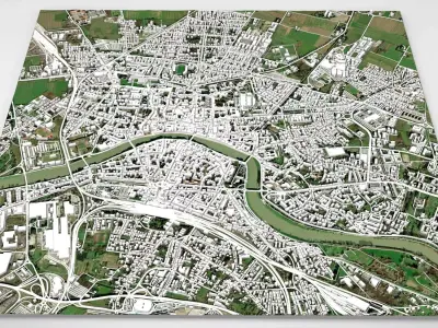 Cityscape Pisa Tuscany Italy 3D model