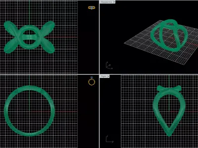Minimal Abstract Ring 41 3D print model