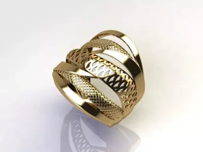Fancy Womens Rings Plain Rings Ready STL 3DM Models Rings 3D print model 12
