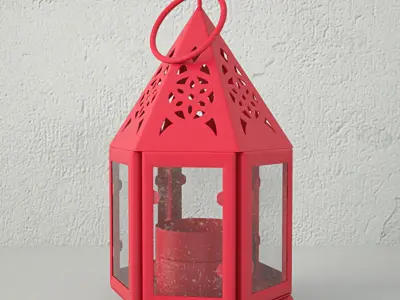 Mini Hurricane Candle Lanterns 3D model