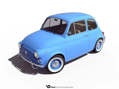 Fiat 500 - 1959 3D model